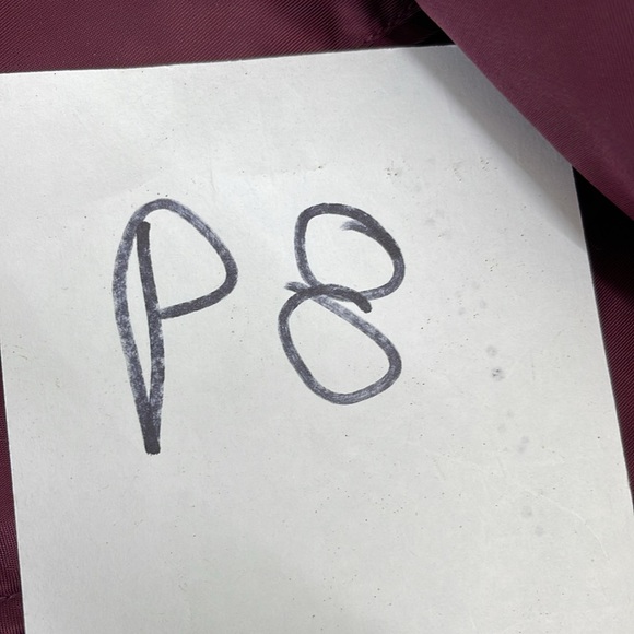 Levis Womens Bomber Jacket Burgundy  Lined Sz S - Picture 13 of 13